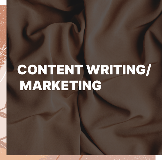A picture of content writing/marketing text